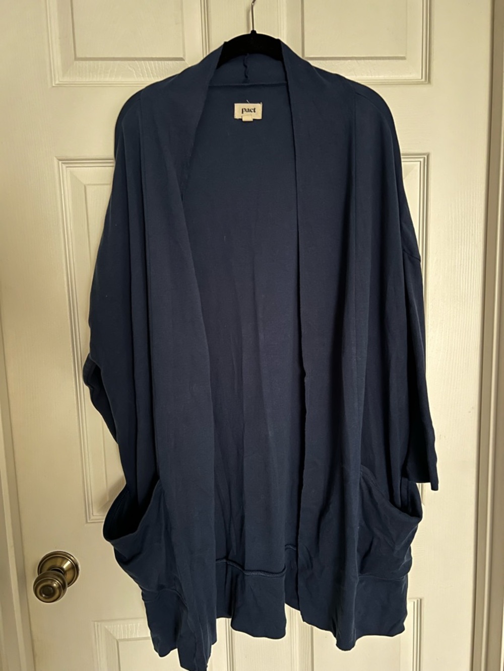 ‼️NWOT: Pact Organic Navy Blue Cardigan Sweater - M/L